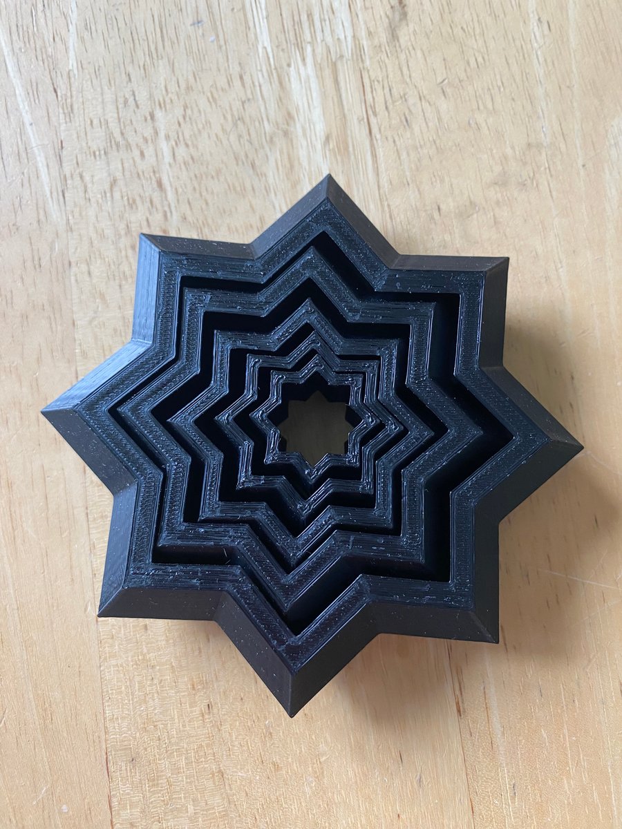 Star Fidget Toy - 3D Printed Fidget Toy, Stress Relief, Anxiety Aid, ADHD Gift