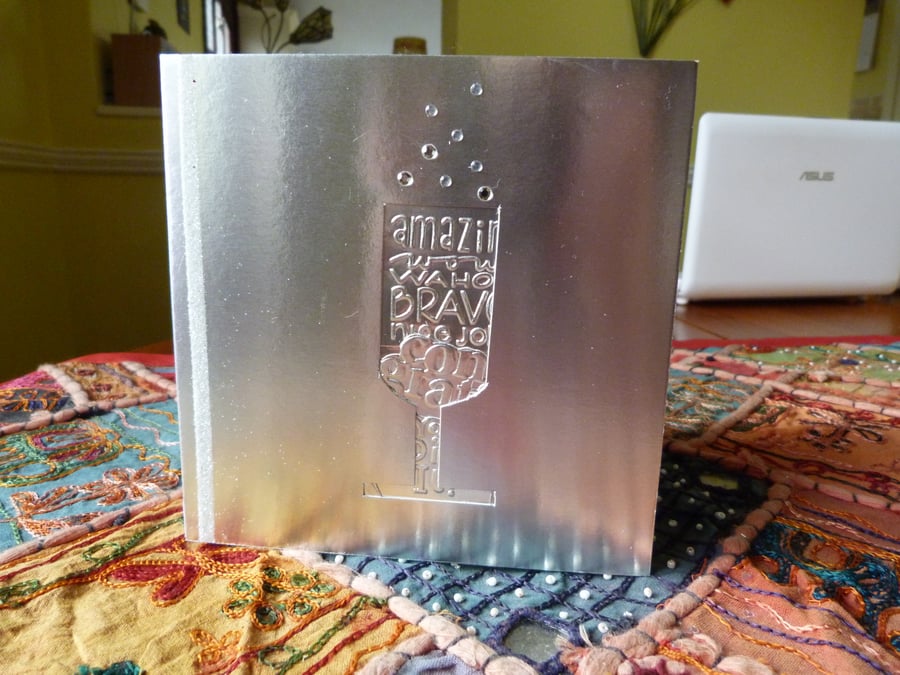 Silver Congratulations Card