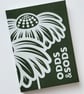 A6 HARDBACK NOTEBOOK - DARK GREEN ECHINACEA