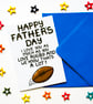 Rugby Fathers Day Card, Funny Father's Day Card For A Rugby Loving Dad, Grandad - Image 2