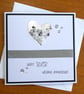 Embellished Heart Silver Wedding Anniversary Card - 25th Anniversary - Image 8