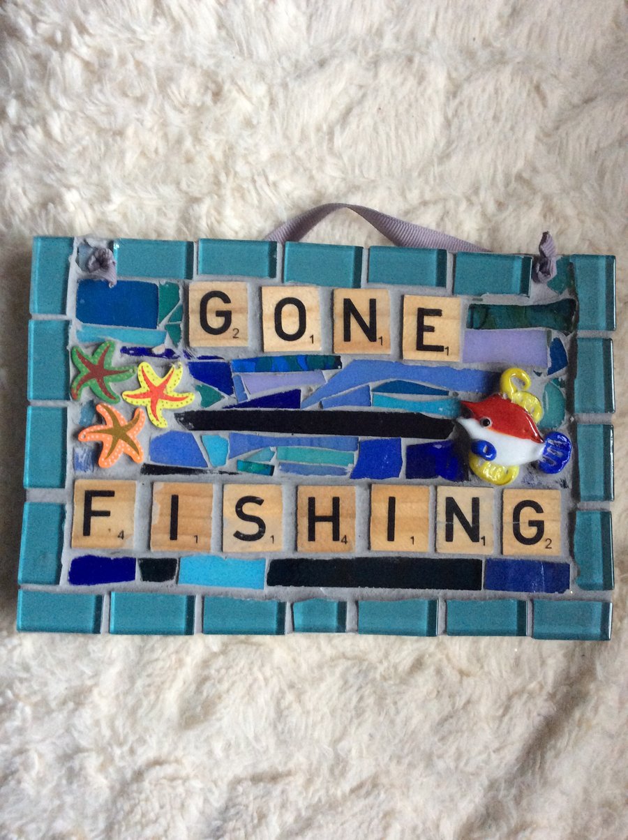 Gone Fishing sign