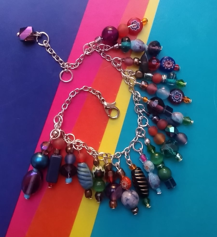 Gorgeous Recycled Beaded Bracelet