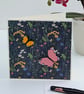 Butterflies handmade any occasion card for her, 3D butterfly embellishments