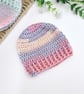 Crochet Newborn Baby Beanie Hat - Pebble Beach - Image 2