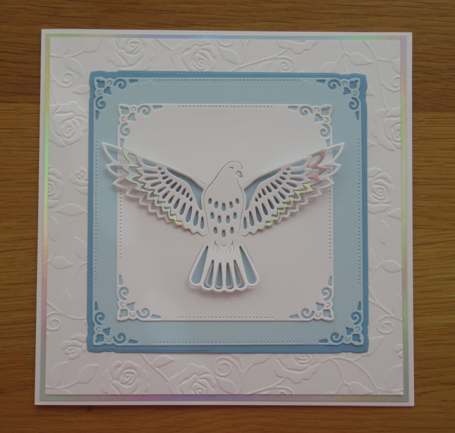 Dove Card - Blue