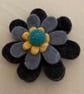 Hand sewn felt flower brooch  - Image 7