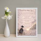 Until We Meet Again” – A4 Pet Memorial Print
