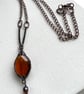 Golden Brown Herringbone Wire Wrapped Necklaces for Women. - Image 3