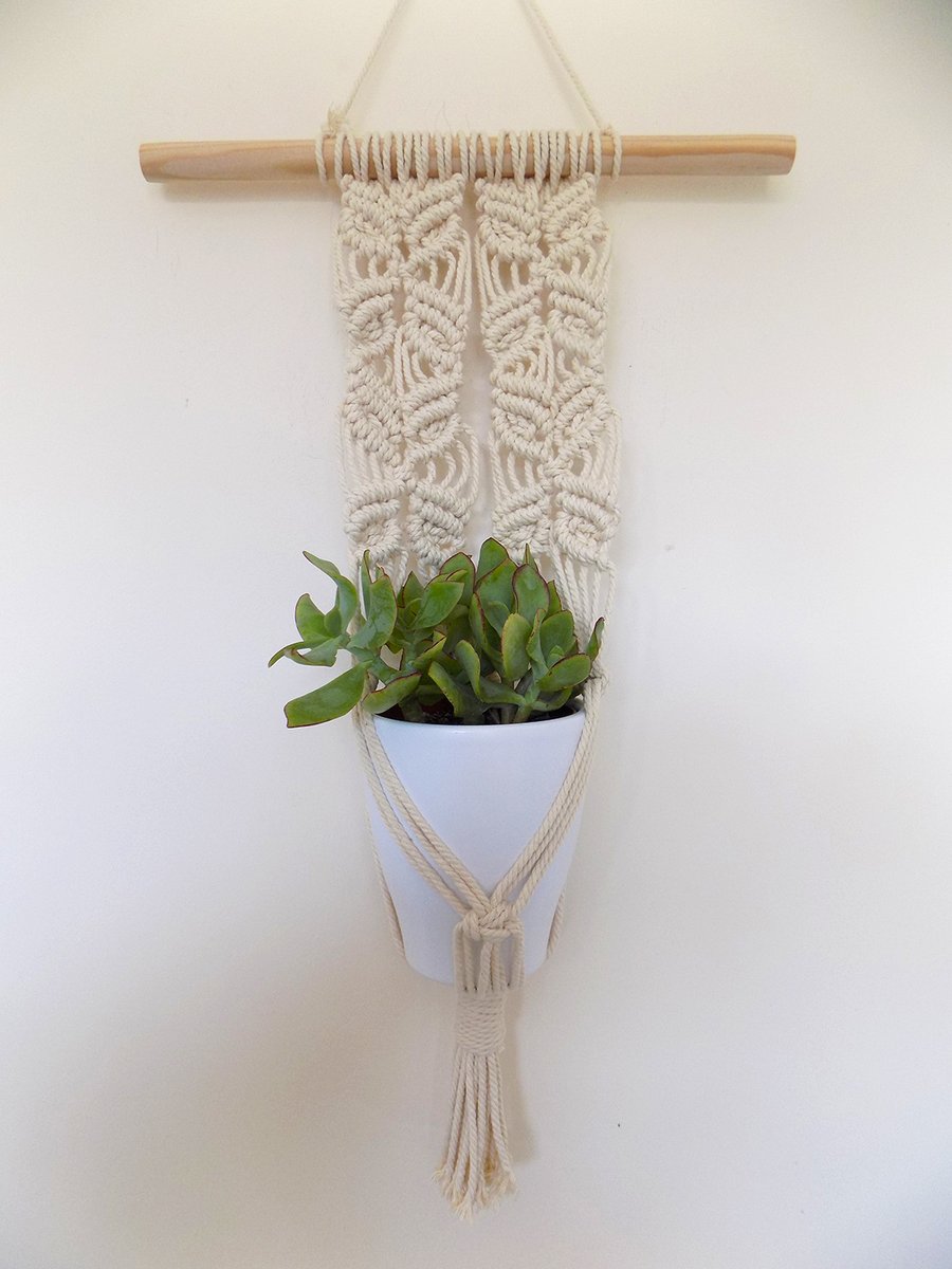 Macrame Plant Hanger - Indoors or Outdoors