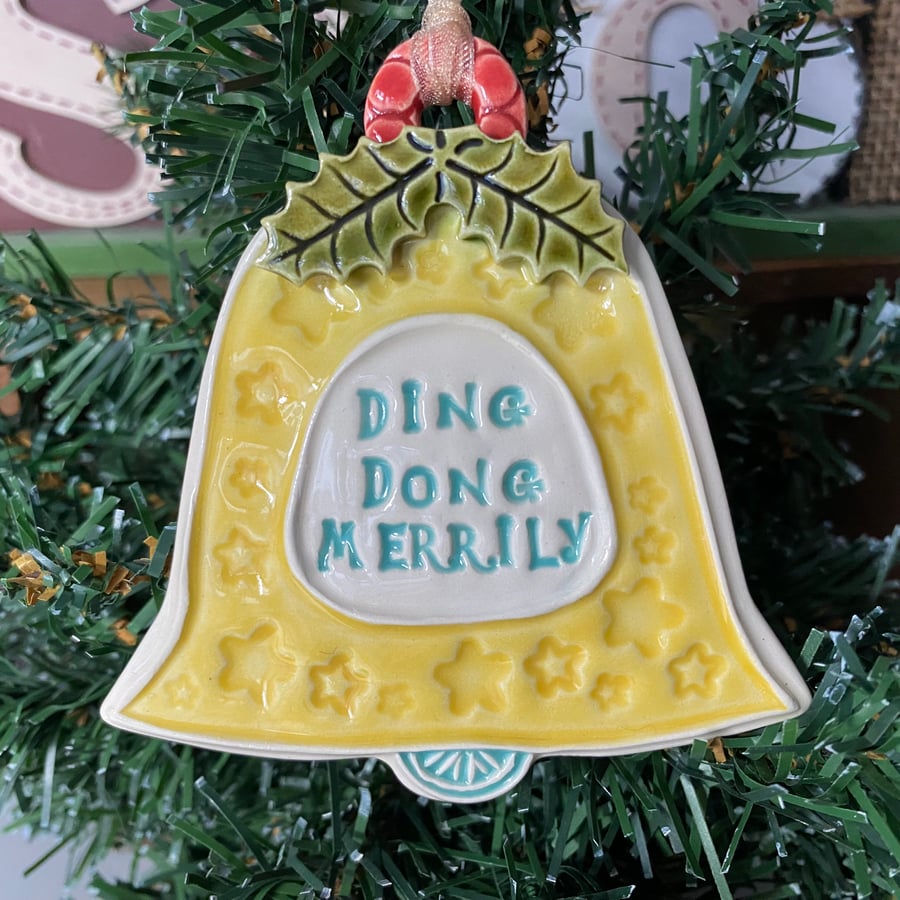 Ceramic Bell Christmas decoration