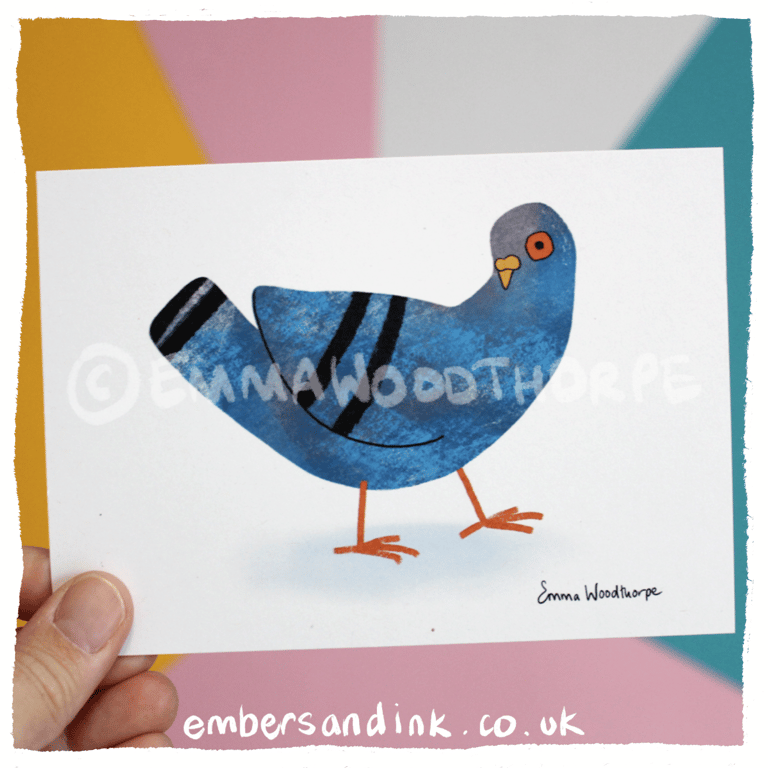 Pigeon Postcard