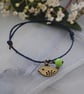 Friendship Bracelet-Navy with copper bird  - Image 3