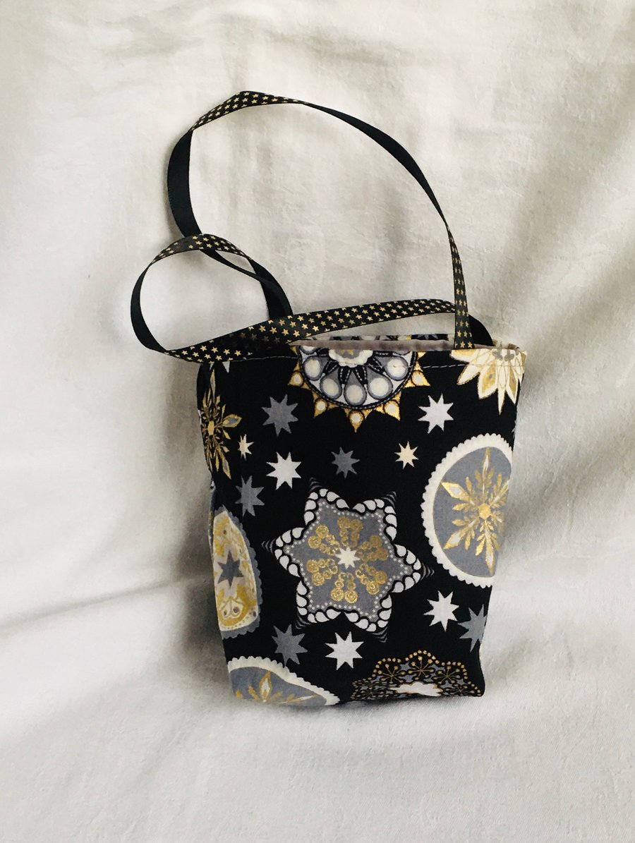 Reusable Christmas Gift Bag, Cute Gift Bag, Fabric Gift Bag, Gift Ideas.