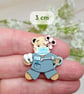 Dental Nurse Badge, Handmade Dentist Bear Pin, Dentist Brooch Graduation Gift - Image 4