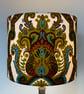 Ornate 70s 60s Yellow Blue Mustard Langdale VIntage fabric Lampshade option - Image 5