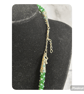 Green and white polka dot beaded kumihimo necklace - Image 2