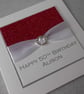 Handmade 50th birthday card, personalised, any age or name - Image 1