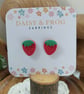 Strawberry stud earrings - Image 4