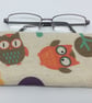 Glasses case, sunglasses case, owls - Image 1