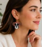 Handmade Seed Bead Dog Earrings Miyuki Earrings