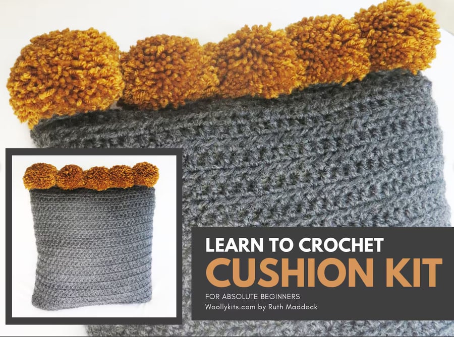 Beginners Crochet Cushion Kit