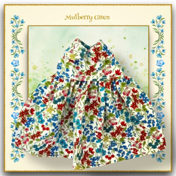 Liberty Red and Blue Floral Dress