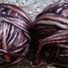 100g ARAUCANIA CURACO black orange and browns100% MERINO SUPER CHUNKY