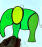 Stained Glass Elephant Suncatchers - Handmade Hanging Decoration  - Image 1