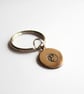 Copper Yin Yang Key Ring - Hand Stamped - 7th Anniversary Gift - Image 3