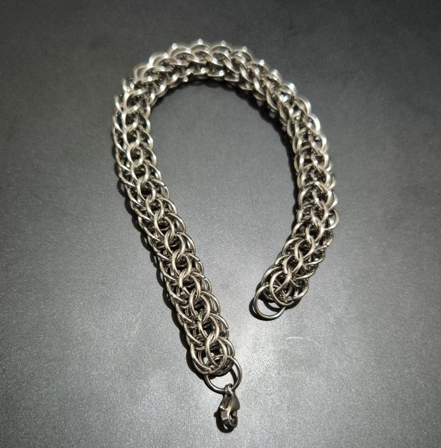 Full Persian Stainless Steel Chainmaille Bracelet