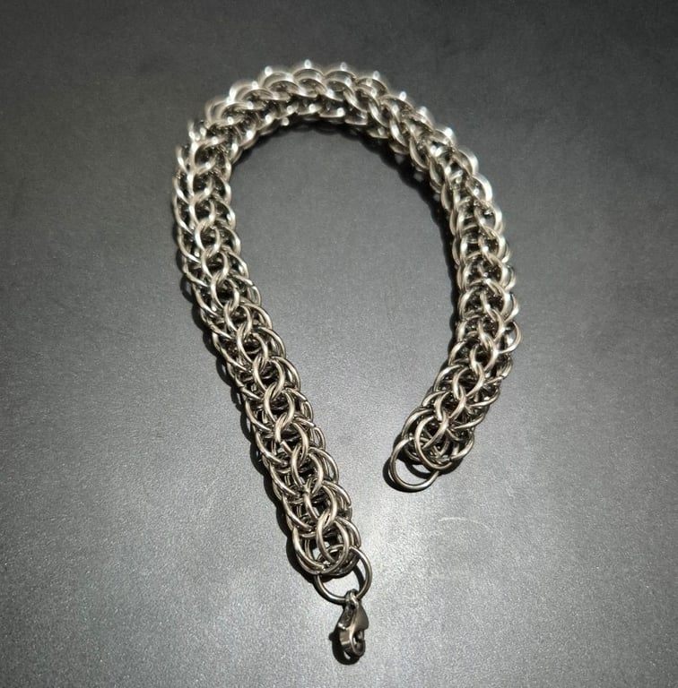 Full Persian Stainless Steel Chainmaille Bracelet