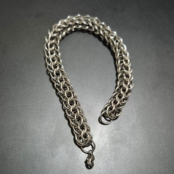 Full Persian Stainless Steel Chainmaille Bracelet