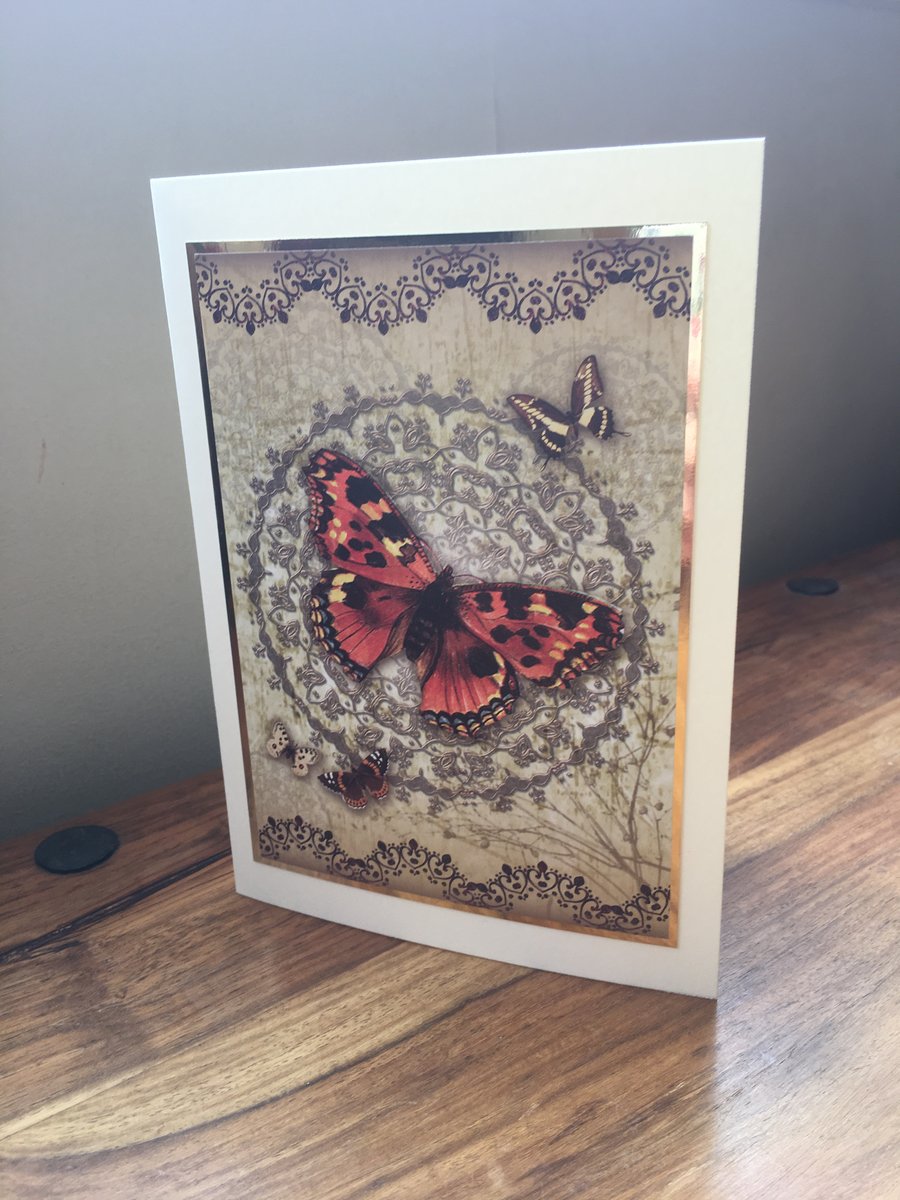Butterfly Card - Blank Inside - Any Occasion