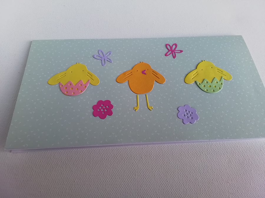 Easter chick's card. Easter card. Card for Easter. CC846