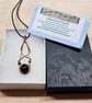 Black Tourmaline pendant. Dark celtic knot necklace. October birthstone - Image 5