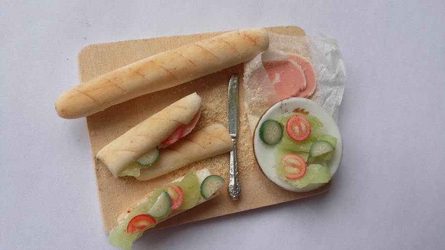 12th scale Sandwich Prep Board