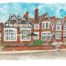 The Brookhouse Smithdown watercolour print