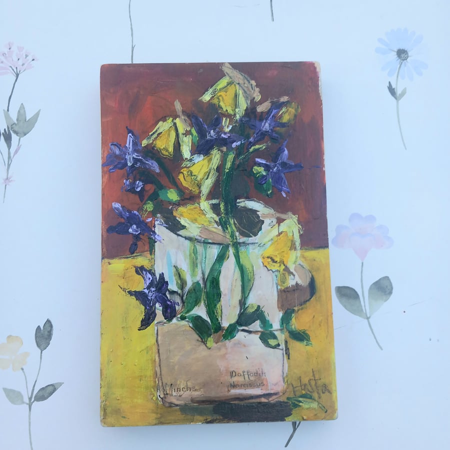 Spring flower, still life painting 