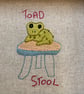 Framed "Toadstool" hand embroidered picture. - Image 2