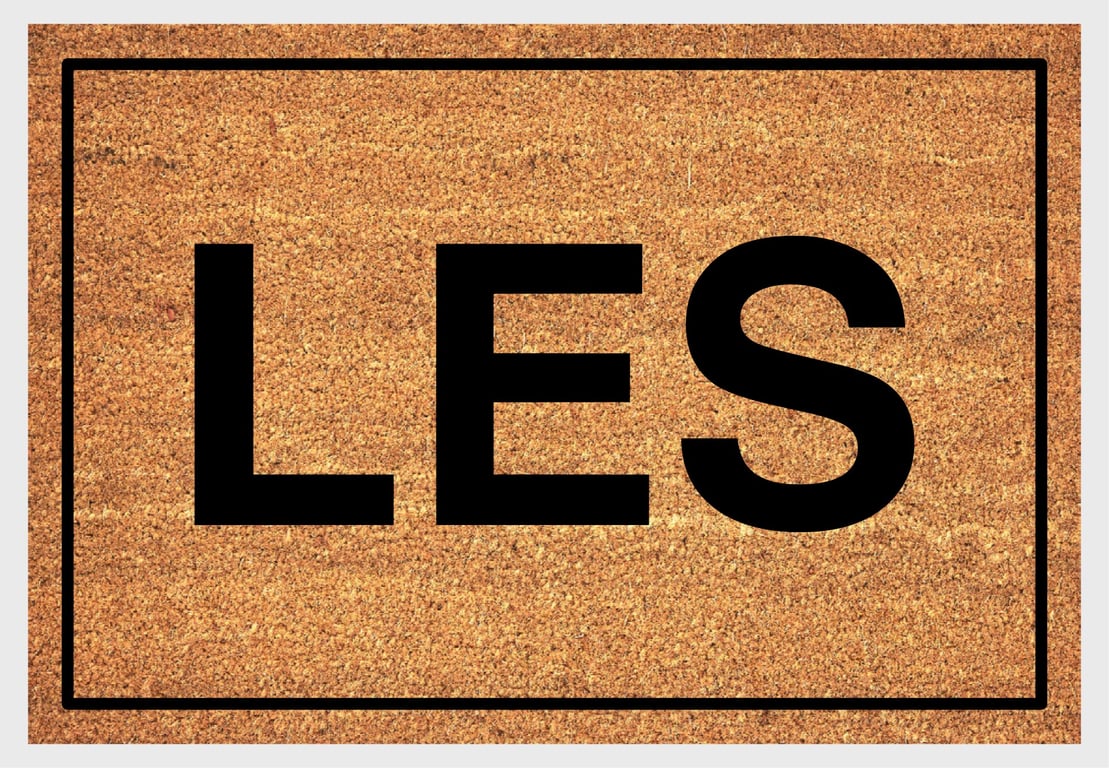 LES NYC - Lower East Side - Manhattan New York Doormat - Welcome Mat - 3 Sizes