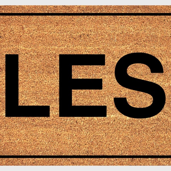 LES NYC - Lower East Side - Manhattan New York Doormat - Welcome Mat - 3 Sizes