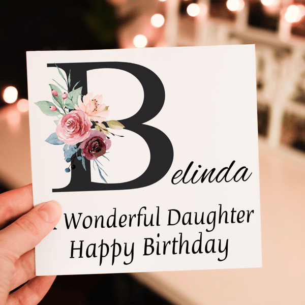 Daughter Birthday Card, Card for Daughter, Birthday Card, Daughter Gift
