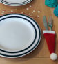 Mini Christmas Hat Cutlery Holder, Christmas Tableware, Christmas Cutlery Pouch, - Image 3