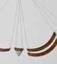 Double Arc Wooden Necklace - Image 4