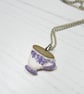 Bridgerton inspired Wisteria Teacup necklace - Image 3