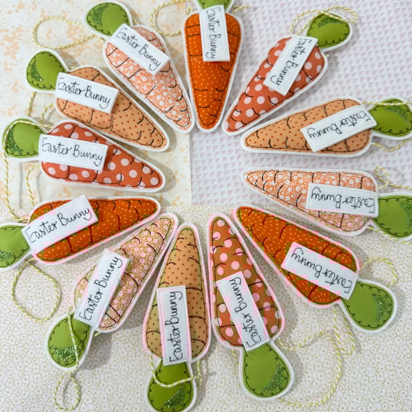 Easter Bunny Carrot Decoration 
