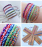 Cord Friendship Bracelets - Rainbow Cotton - Image 9