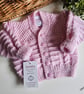 Designer Baby Girl's Hand Knitted Cardigan  3-9 months size