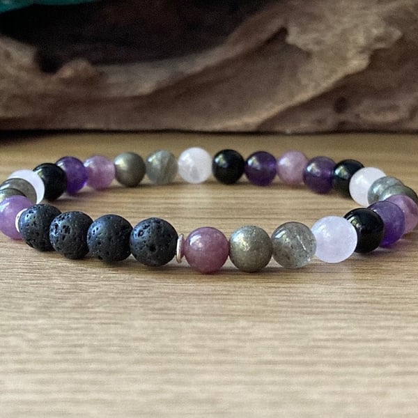 Empath Protection Bracelet, Essential Oil DIffusing Jewellery